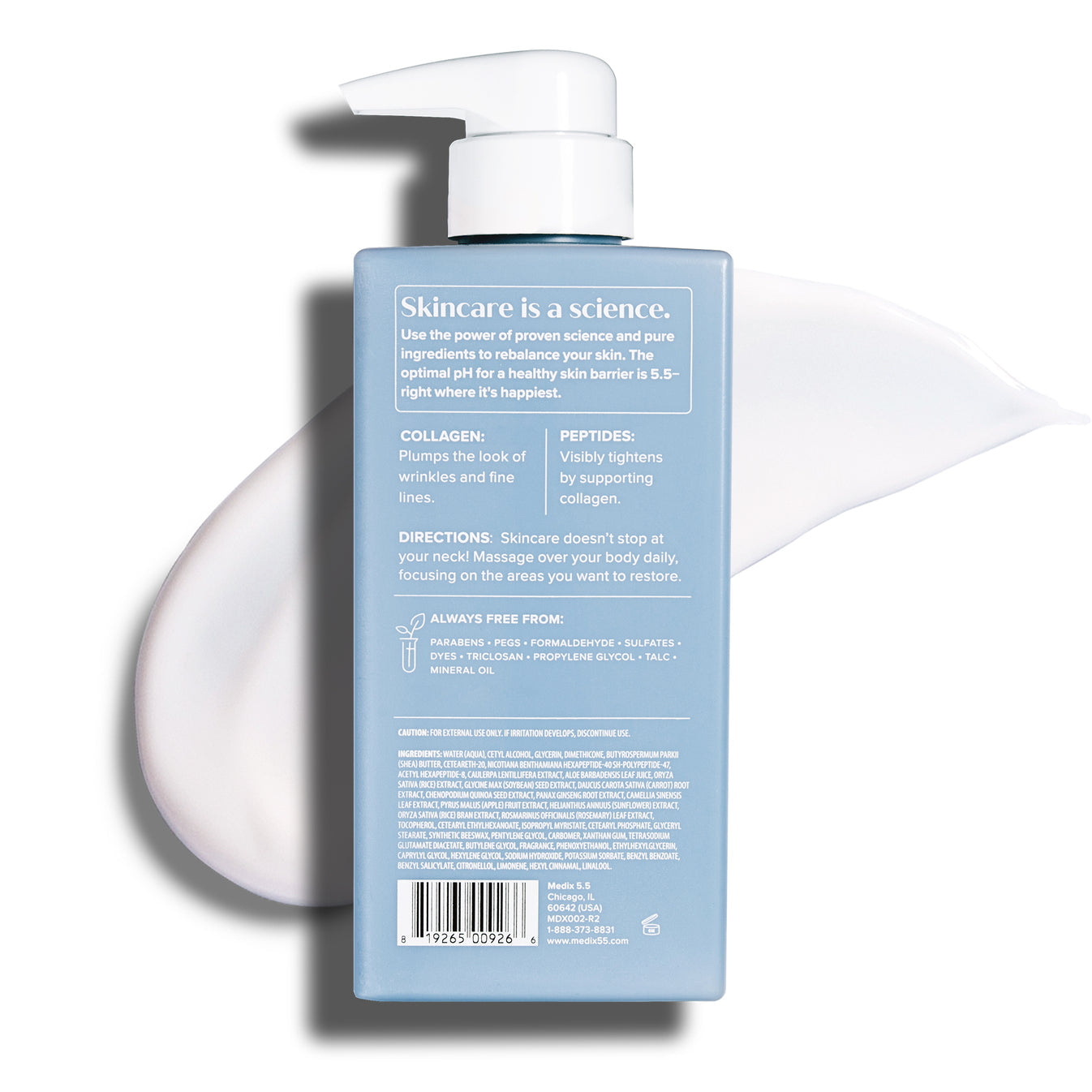 Collagen + Peptides Moisturizer Plump + Lift Body Treatment Cream