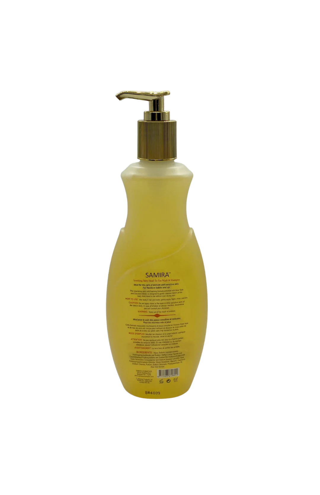 Gel douche et shampoing apaisant pour bébé Samira