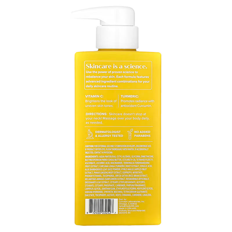 Vitamin C + Turmeric Brightening Moisturizer Body Cream