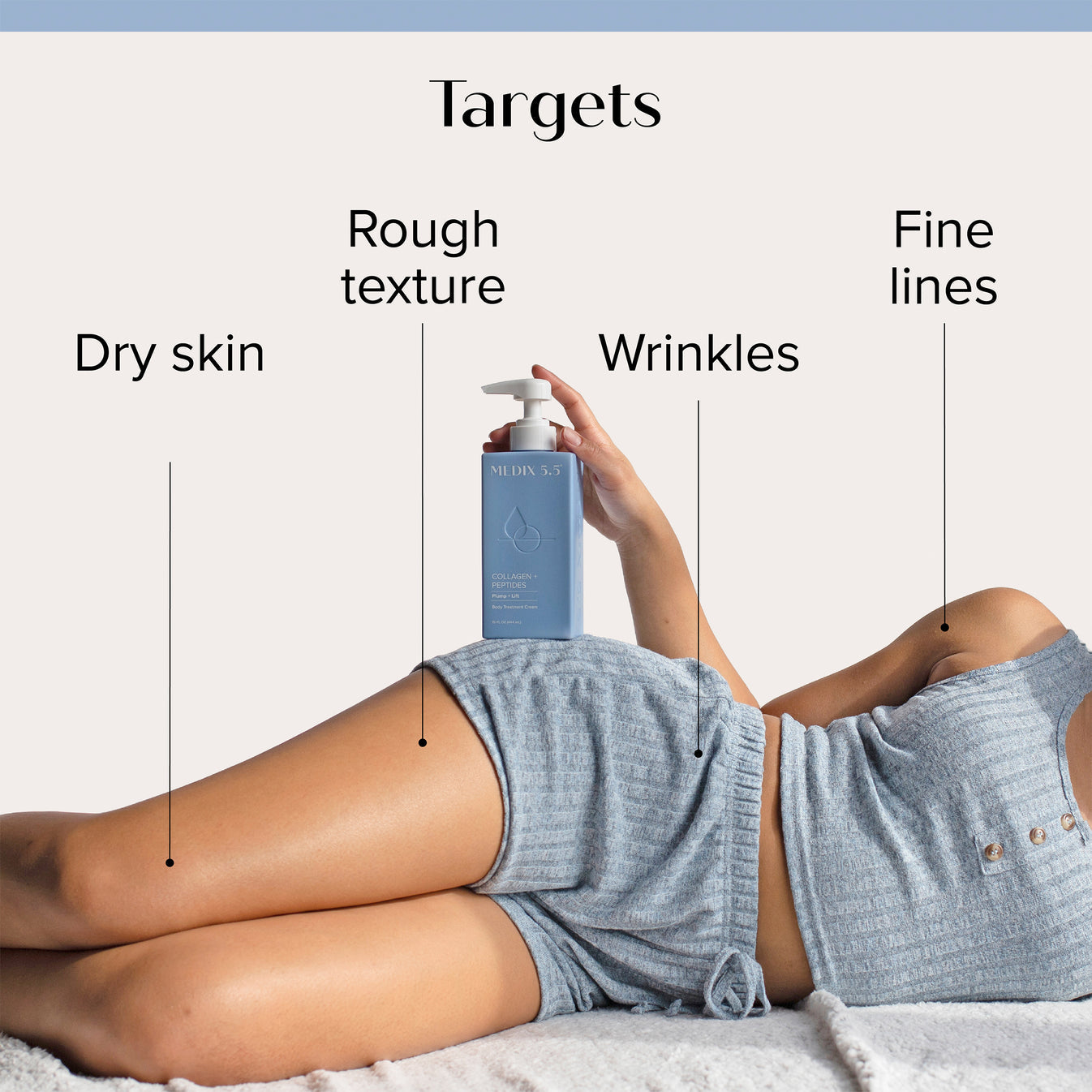 Collagen + Peptides Moisturizer Plump + Lift Body Treatment Cream
