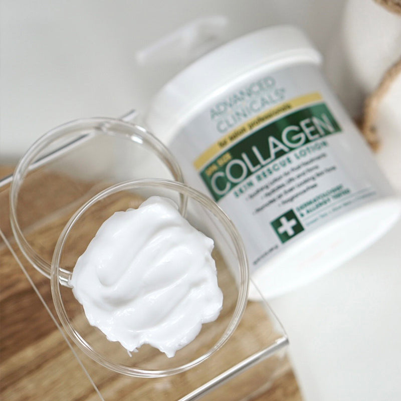 Lotion de sauvetage pour la peau au collagène
